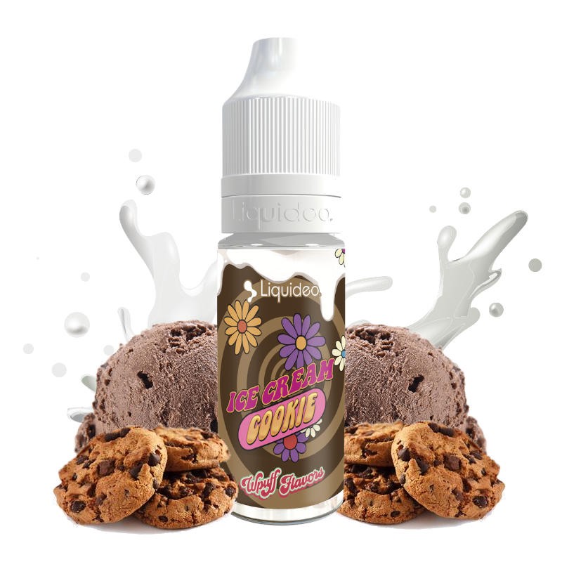 Eliquide Ice Cream Cookie Wpuff Flavors 10ml Liquideo Evape