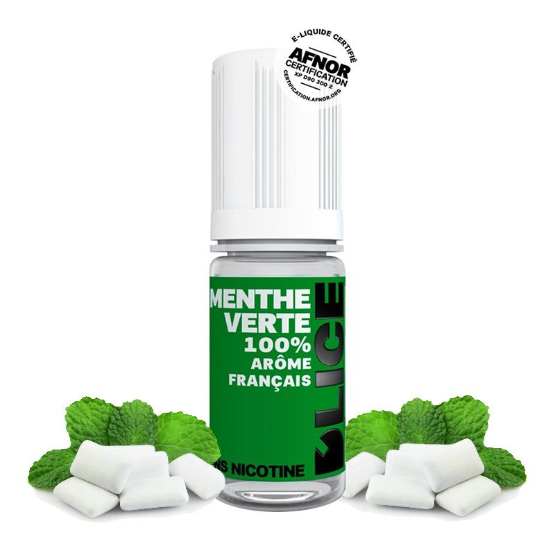 Eliquide Menthe Verte DLICE saveur chewing-gum à la chlorophylle