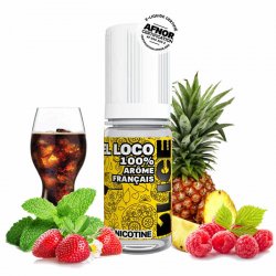 Eliquide El Loco DLICE saveurs ananas framboise fraise cola et menthe