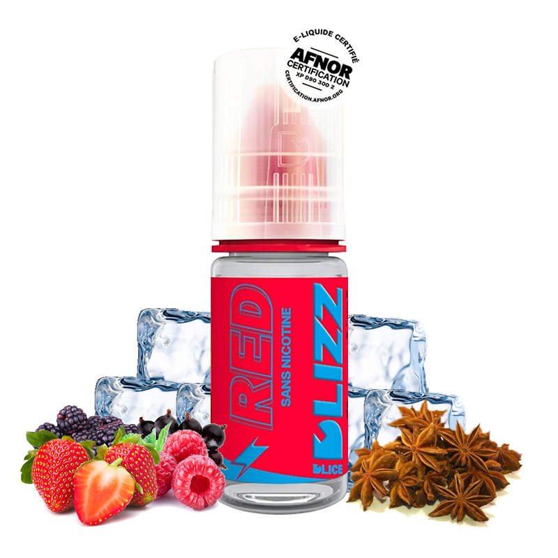 Eliquide Red DLIZZ de DLICE fruits rouges anis frais Eliquide Red DLIZZ de DLICE fruits rouges anis frais