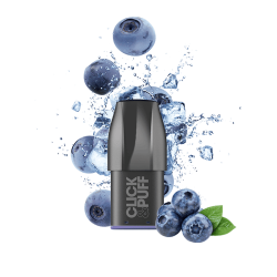 Cartouche Myrtille Glacée (Blueberry) pour Click & Puff - X-Bar