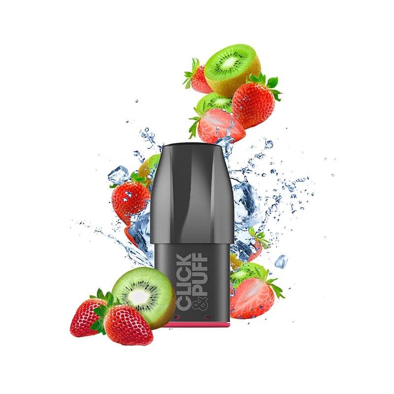 cartouche Strawberry Kiwi - Pod pour Click & Puff - X-Bar