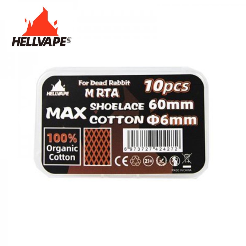 Max Shoelace Cotton Dead Rabbit M RTA - Hellvape -  (10pcs)