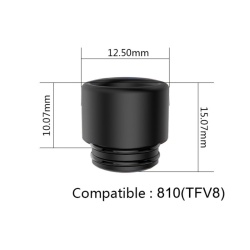 Dimensions Drip tip 810 Delrin (Z) - Fumytech