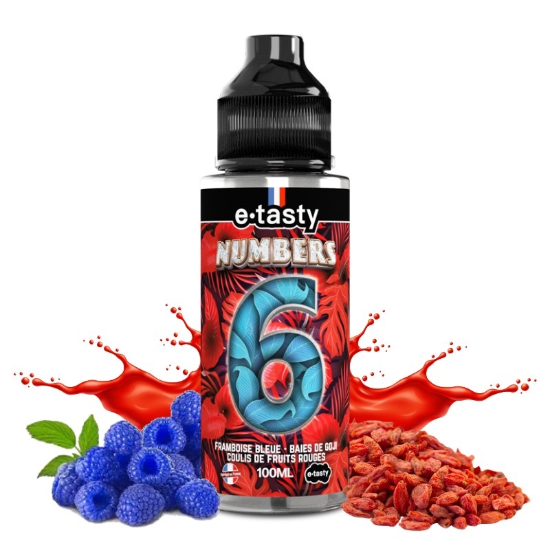 flacon e-liquide six Numbers E.Tasty 100ml