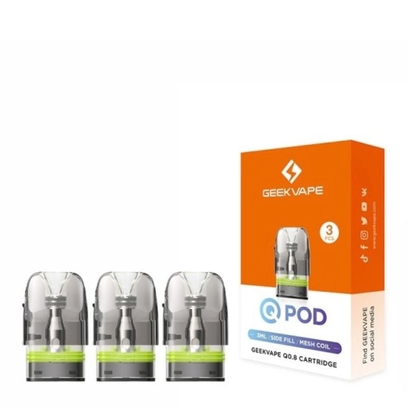 Cartouches Q Series 3ml 0.8 ohm Geekvape