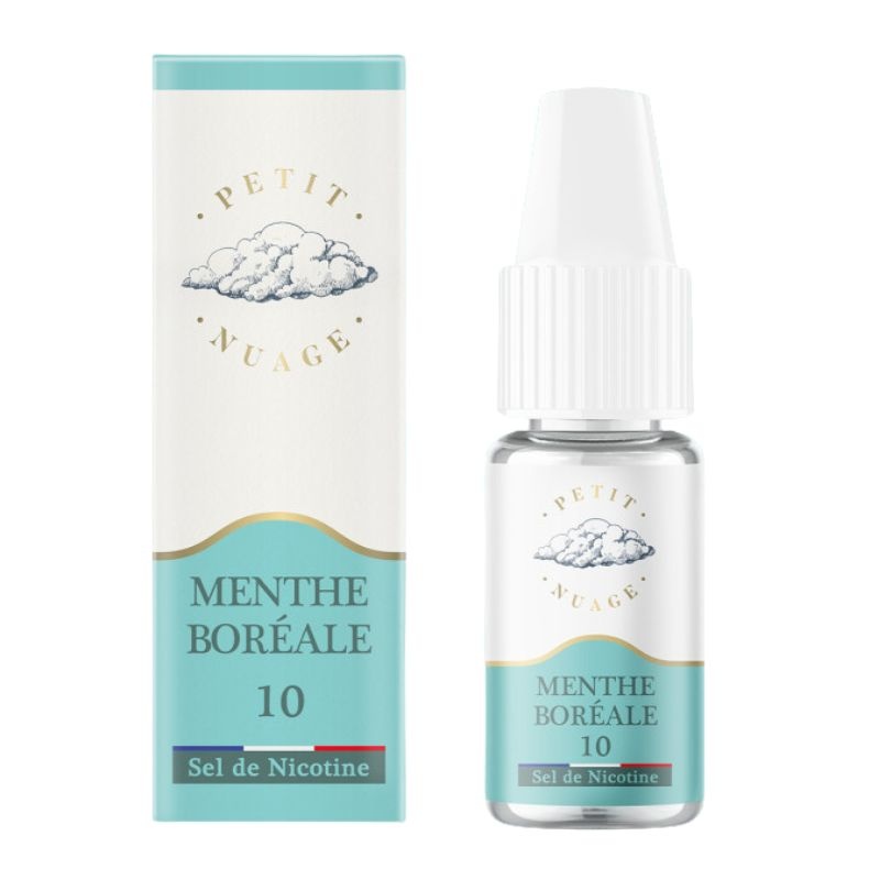 Fiole e-liquide Menthe Boréale Nic Salts Petit Nuage 10ml Fiole e-liquide Menthe Boréale Nic Salts Petit Nuage 10ml