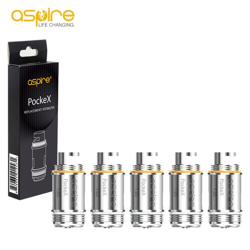 Boîte 5 résistances PockeX Aspire Boîte 5 résistances PockeX Aspire