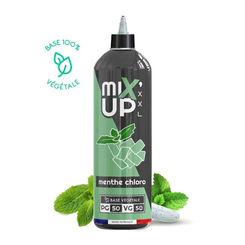 Bouteille e-liquide Menthe Chlorophylle MIX’UP XXL en format 1L Bouteille e-liquide Menthe Chlorophylle MIX’UP XXL en format 1L