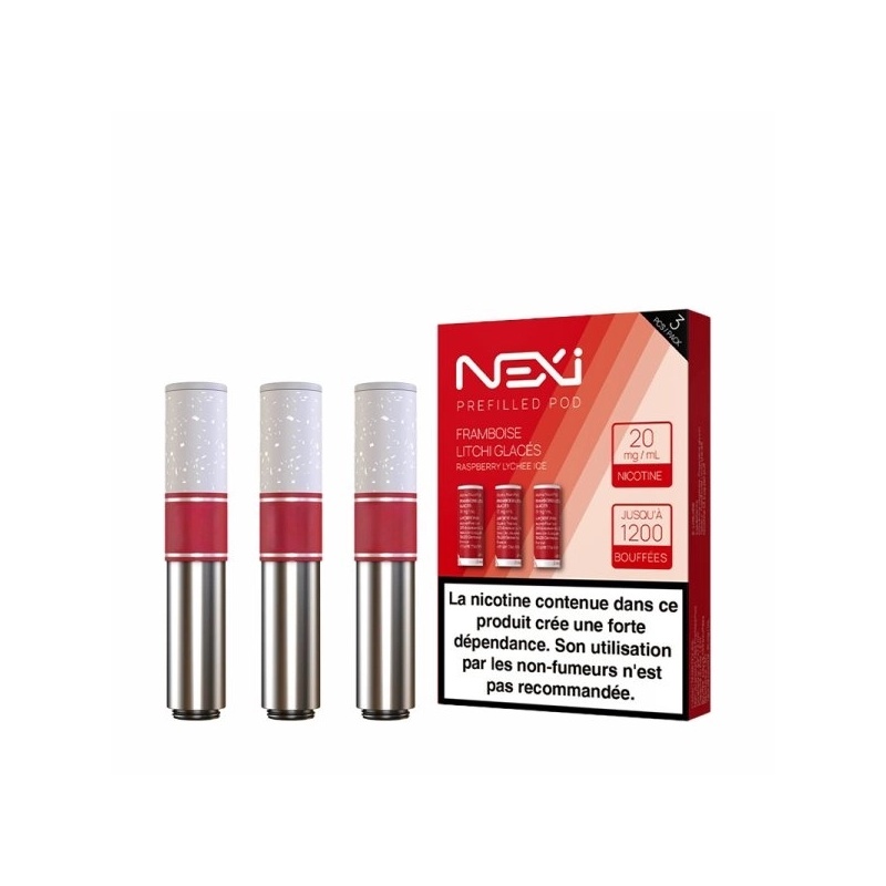 Cartouches Nexi One Aspire 0mg Framboise litchi glacés