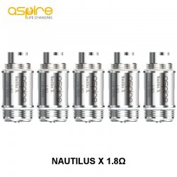 Résistances Nautilus X Aspire 1.8 ohm