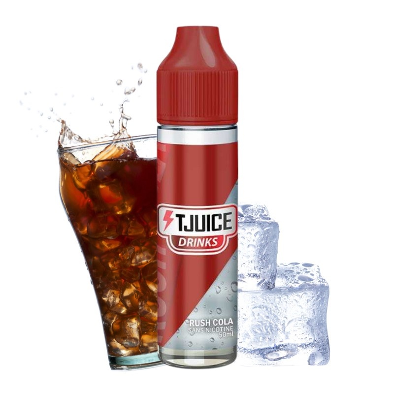 Flacon e-liquide Rush Cola Drinks T-Juice 50ml
